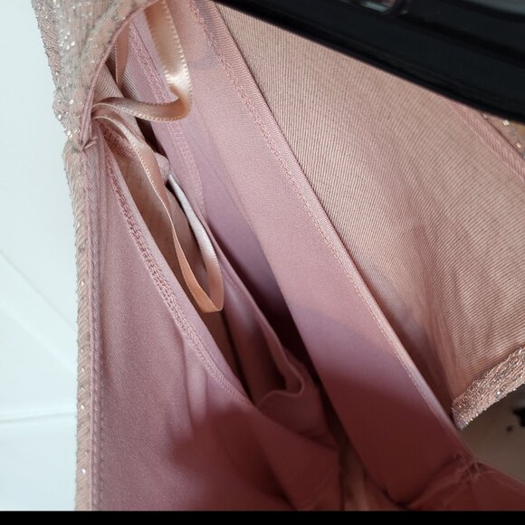 Pink Glitter Dress Size 14 - Picture 3 of 6